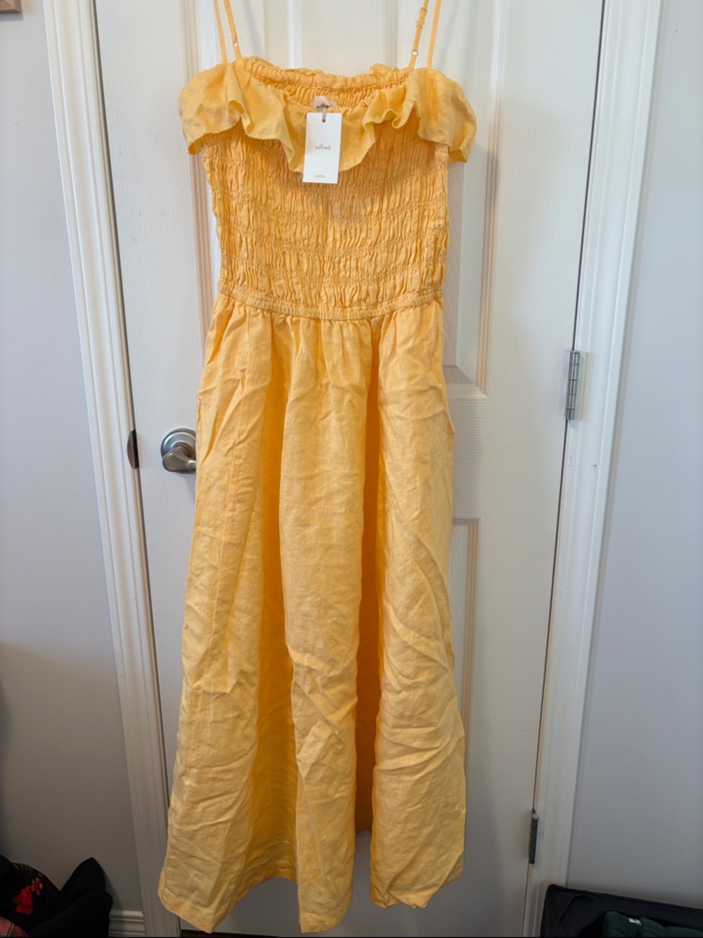 Spaghetti Strap Yellow Sundress